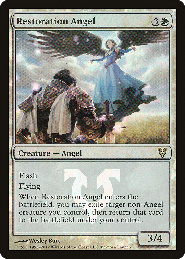 Restoration Angel (LARP-032) [Avacyn Restored Promos] Foil MTG Single Wizards of the Coast