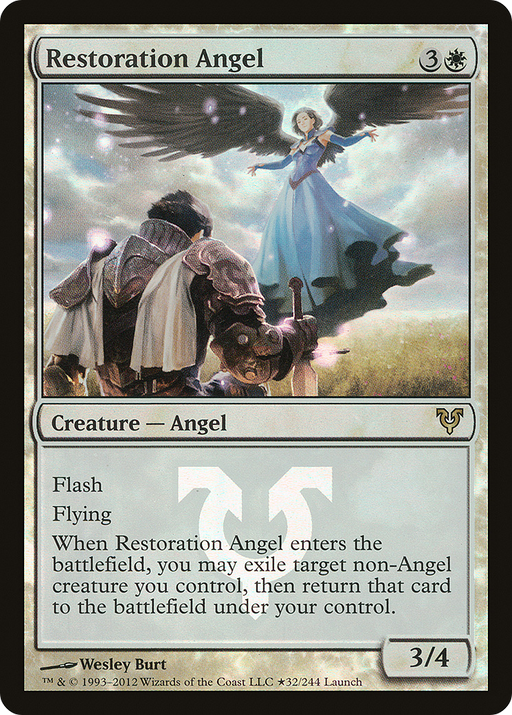 Restoration Angel (LARP-032) [Avacyn Restored Promos] Foil MTG Single Wizards of the Coast
