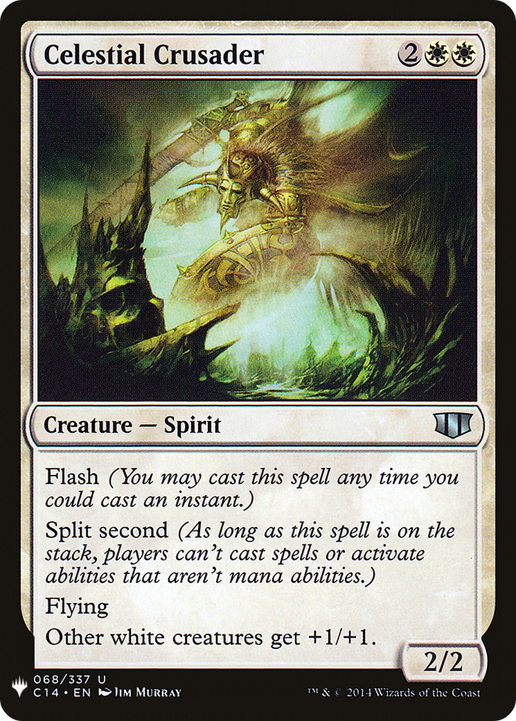 Celestial Crusader (LIST-C14-68) [Mystery Booster] The List MTG Single Wizards of the Coast