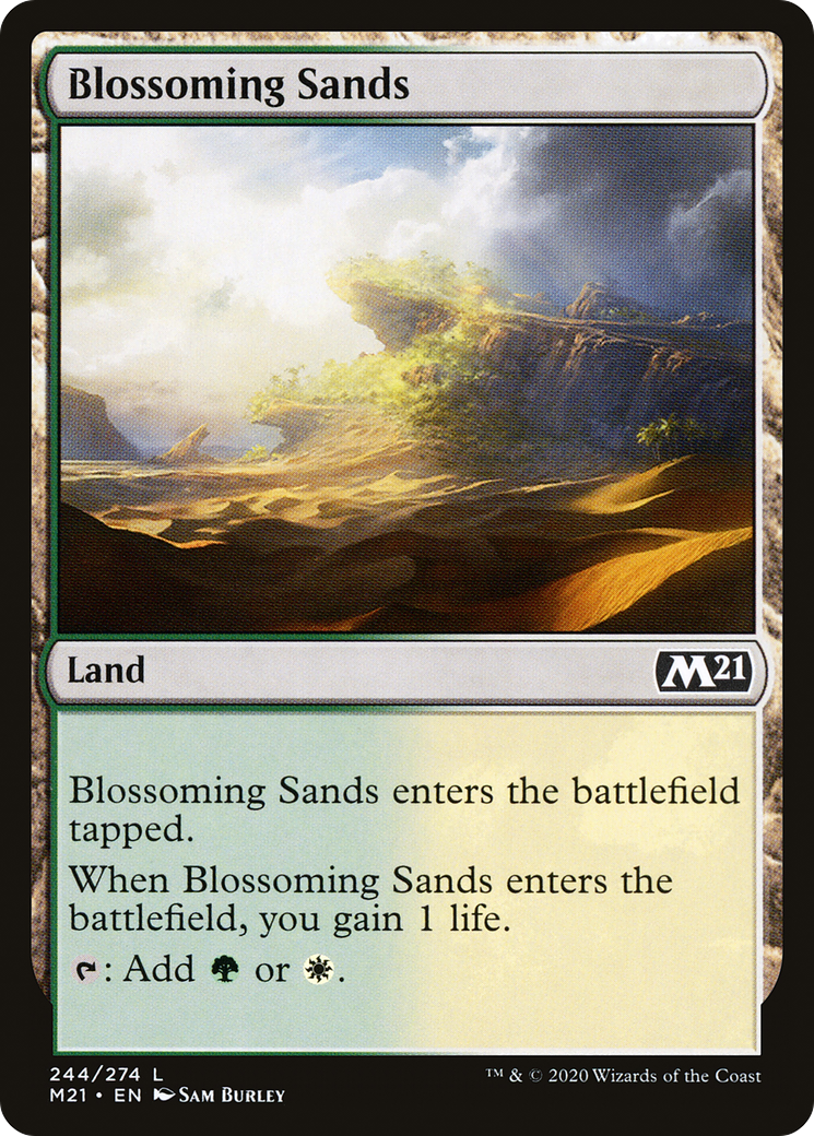 Blossoming Sands (M21-244) [Core Set 2021] Foil MTG Single Wizards of the Coast