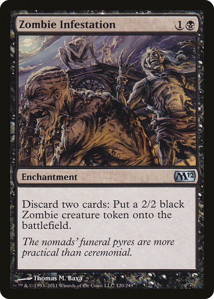 Zombie Infestation (M12-120) [Magic 2012] Foil MTG Single Wizards of the Coast
