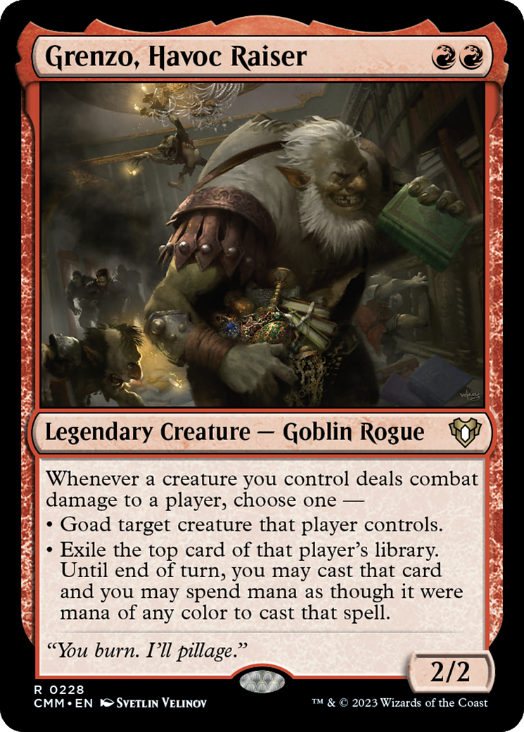 Grenzo, Havoc Raiser (CMM-228) [Commander Masters] Foil MTG Single Wizards of the Coast