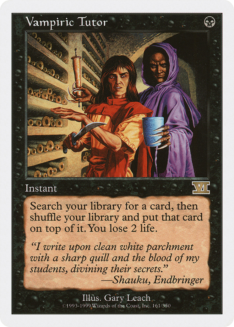 Vampiric Tutor (6ED-161) [Classic Sixth Edition] MTG Single Wizards of the Coast