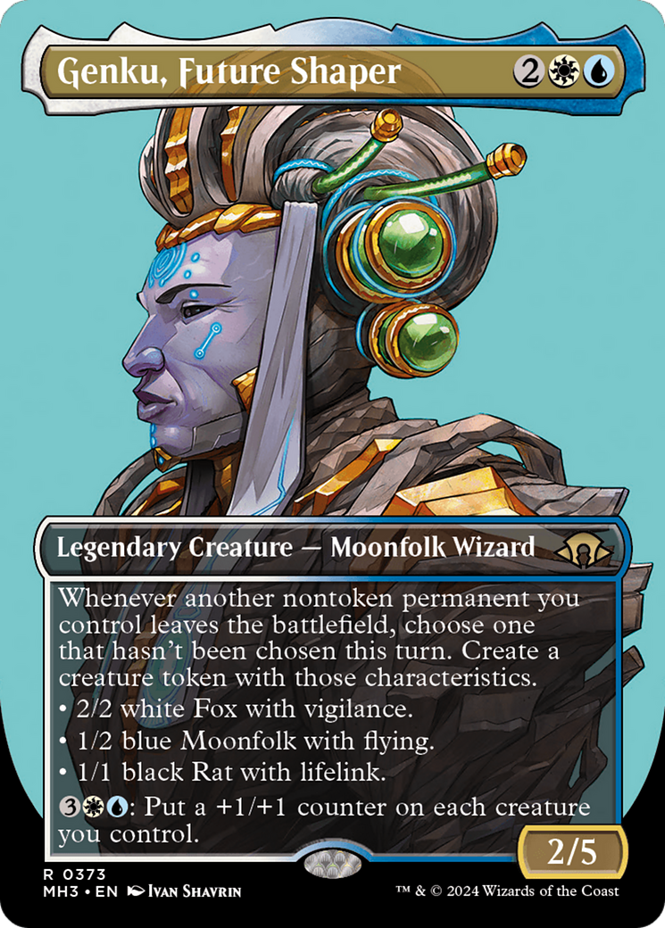 Genku, Future Shaper (MH3-373) [Modern Horizons 3] (Borderless) Foil MTG Single Modern Horizons 3