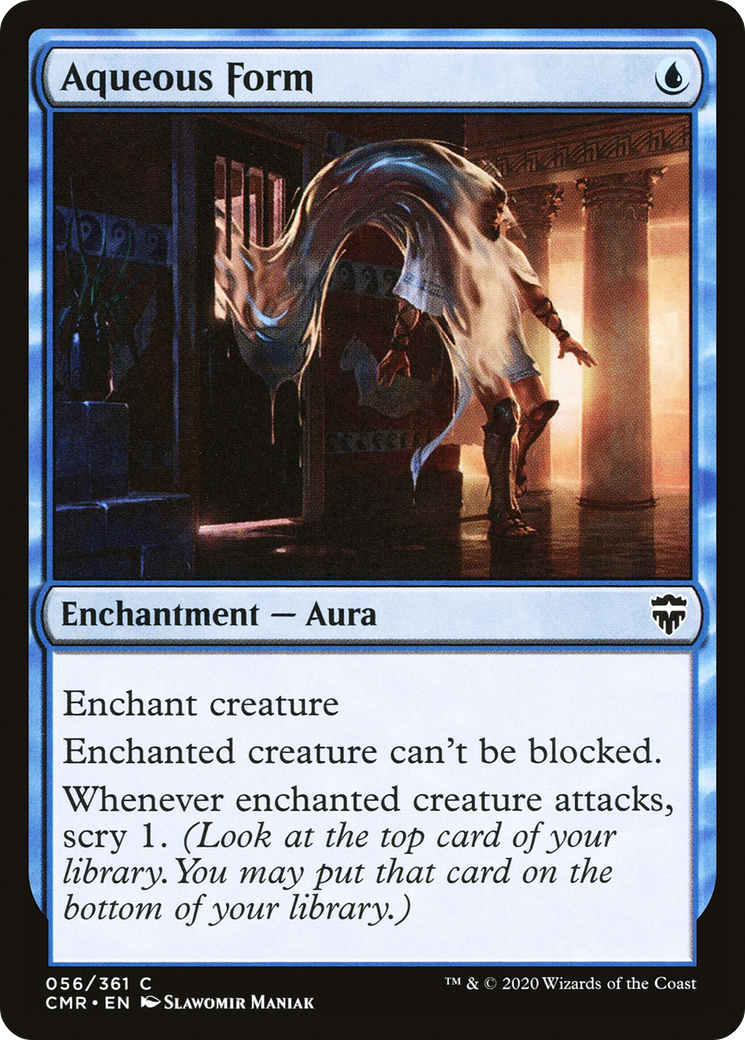 Aqueous Form (CMR-056) [Commander Legends] MTG Single Wizards of the Coast