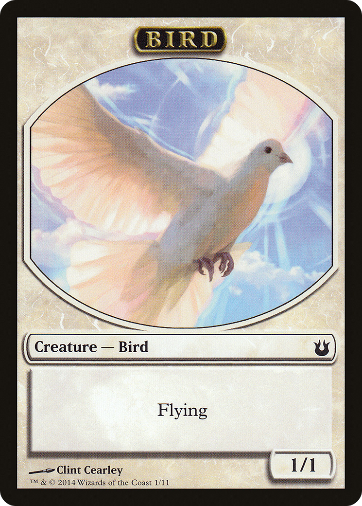 Bird Token (1) (BNG-001) [Tokens] Born of the Gods Tokens MTG Single Wizards of the Coast