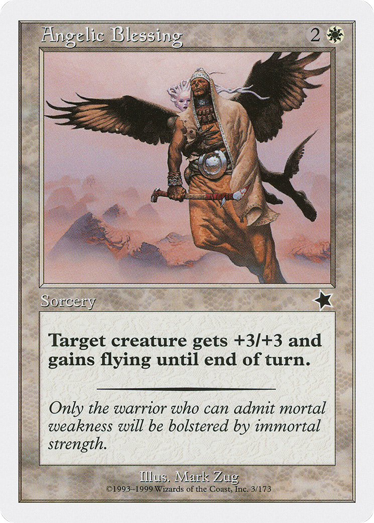 Angelic Blessing (S99-003) [Misc] Starter 1999 MTG Single Wizards of the Coast