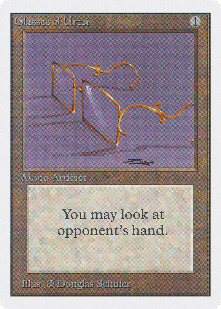 Glasses of Urza (2ED-) [Oldschool] Unlimited Edition MTG Single Wizards of the Coast