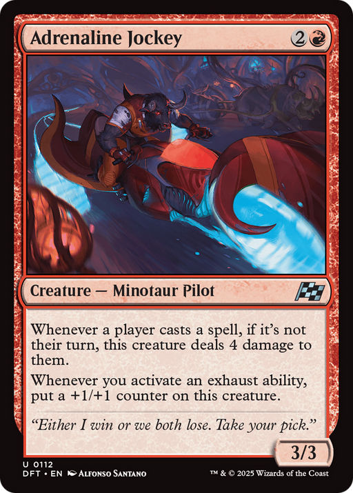 Adrenaline Jockey (DFT-112) [Aetherdrift] Foil MTG Single Wizards of the Coast