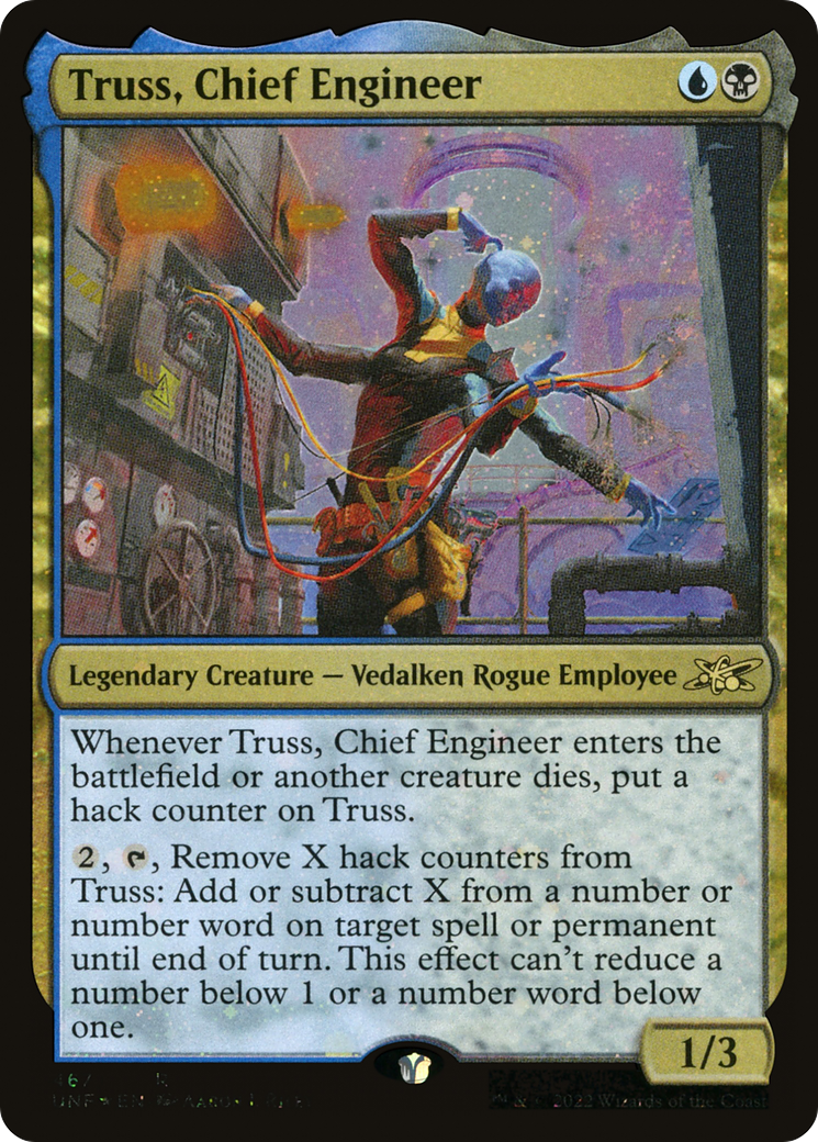 Truss, Chief Engineer (Galaxy Foil) (UNF-467) [Unfinity] Foil MTG Single Wizards of the Coast