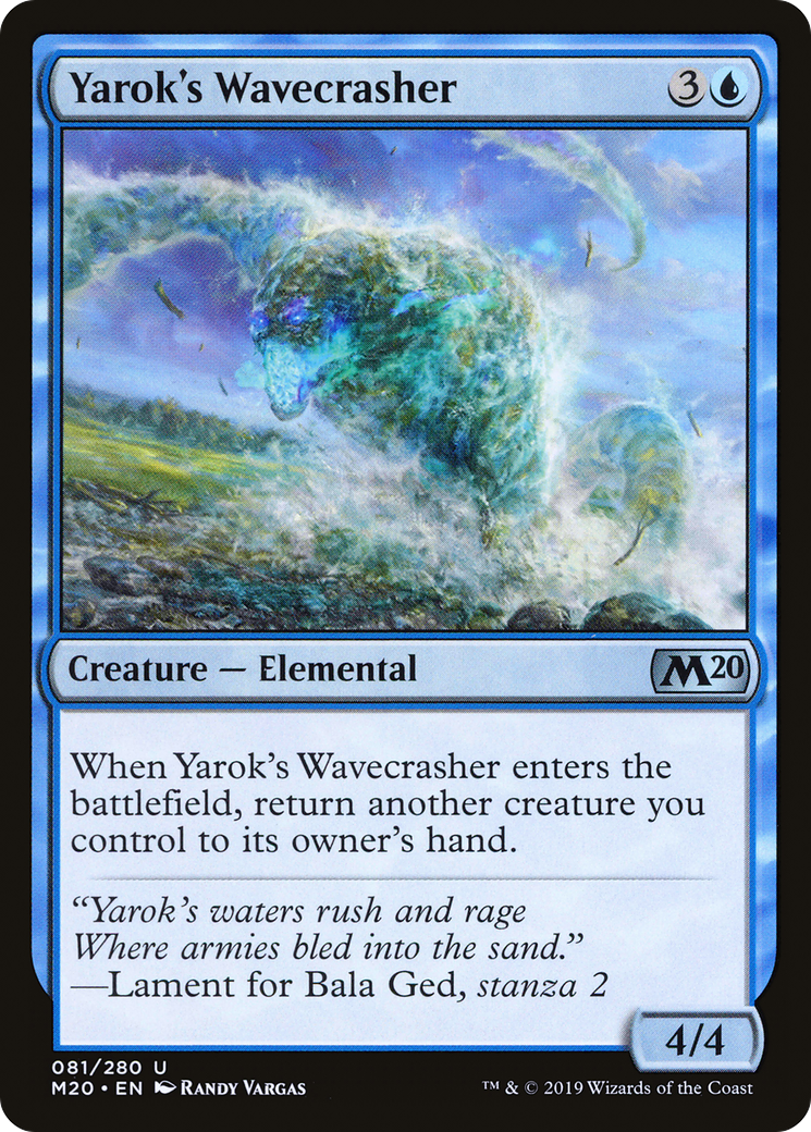 Yarok's Wavecrasher (M20-081) [Core Set 2020] MTG Single Wizards of the Coast