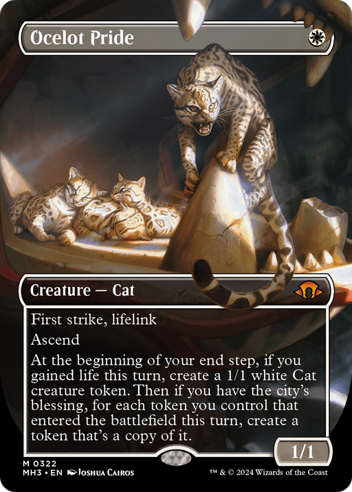 Ocelot Pride (MH3-322) [Modern Horizons 3] (Borderless) Foil MTG Single Modern Horizons 3