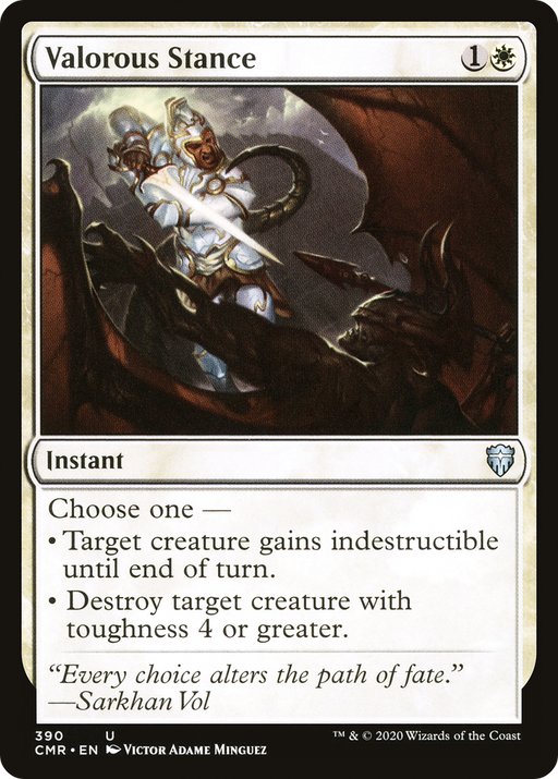 Valorous Stance (CMR-390) [Commander Legends] MTG Single Wizards of the Coast