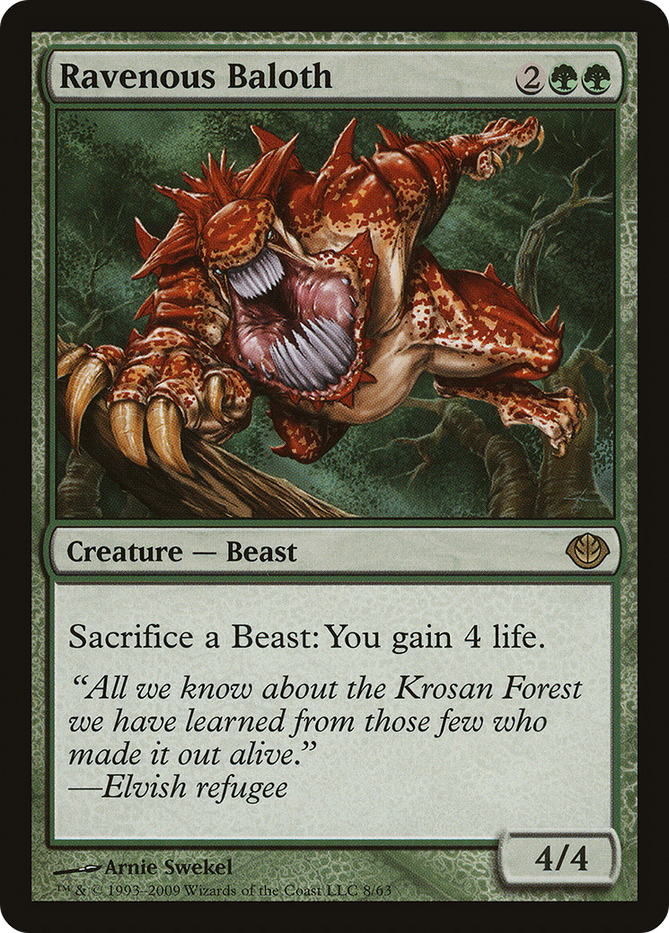 Ravenous Baloth (DDD-008) [Misc] Duel Decks: Garruk vs. Liliana MTG Single Wizards of the Coast