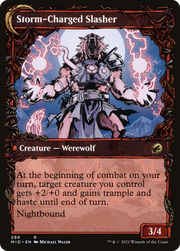 Reckless Stormseeker // Storm-Charged Slasher (MID-294) [Innistrad: Midnight Hunt] (Showcase) MTG Single Wizards of the Coast