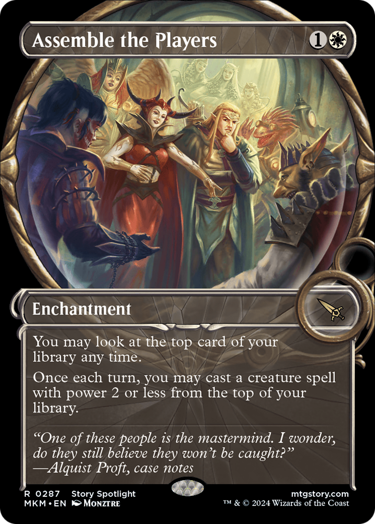 Assemble the Players (MKM-287) [Murders at Karlov Manor] (Showcase) MTG Single Wizards of the Coast