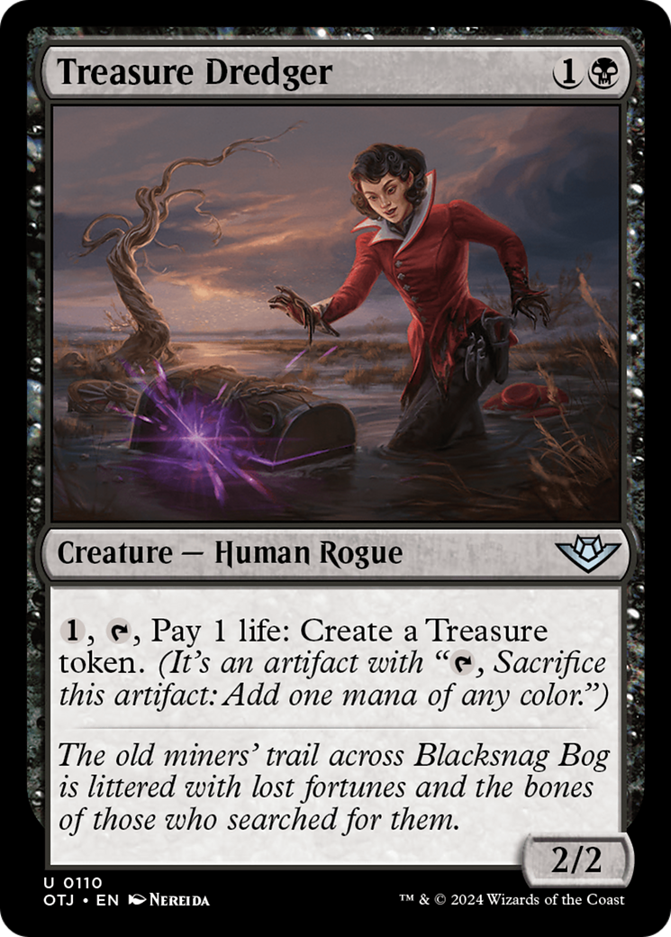 Treasure Dredger (OTJ-110) [Outlaws of Thunder Junction] Foil MTG Single Wizards of the Coast