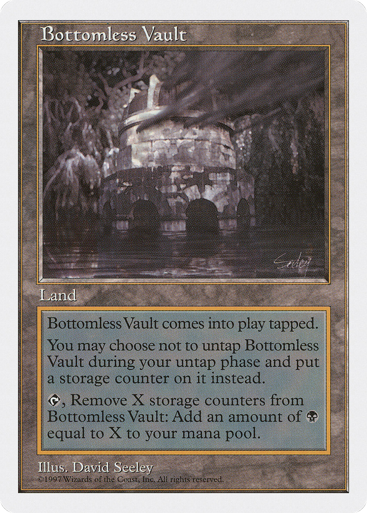 Bottomless Vault (5ED-411) [Fifth Edition] MTG Single Wizards of the Coast