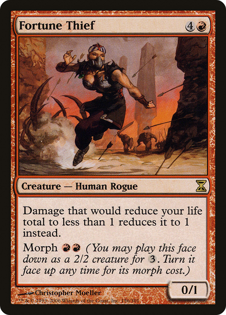 Fortune Thief (TSP-156) [Time Spiral] Foil MTG Single Wizards of the Coast