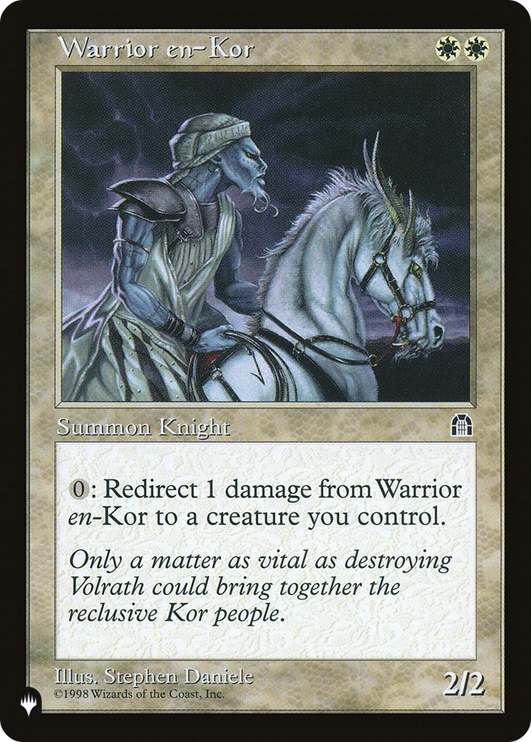 Warrior en-Kor (LIST-) [Mystery Booster] The List MTG Single Wizards of the Coast