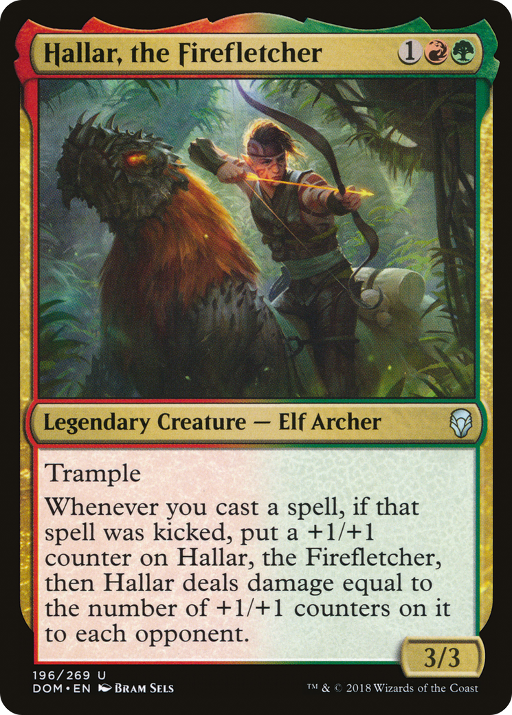 Hallar, the Firefletcher (DOM-196) [Dominaria] MTG Single Wizards of the Coast
