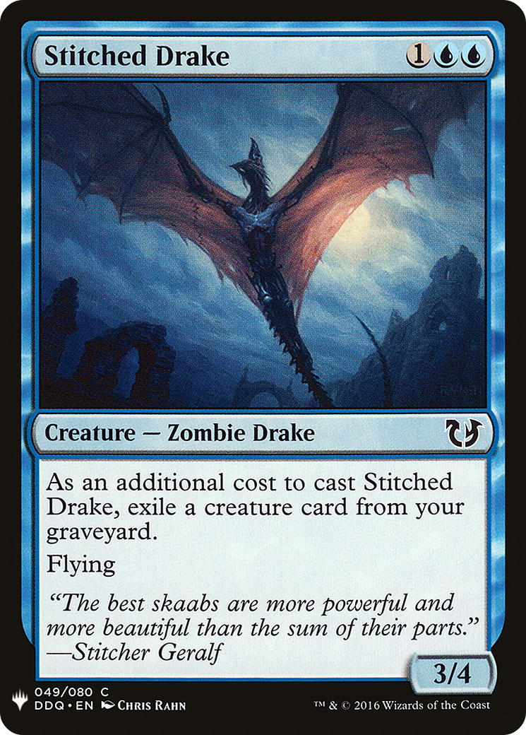Stitched Drake (LIST-DDQ-49) [Mystery Booster] The List MTG Single Wizards of the Coast