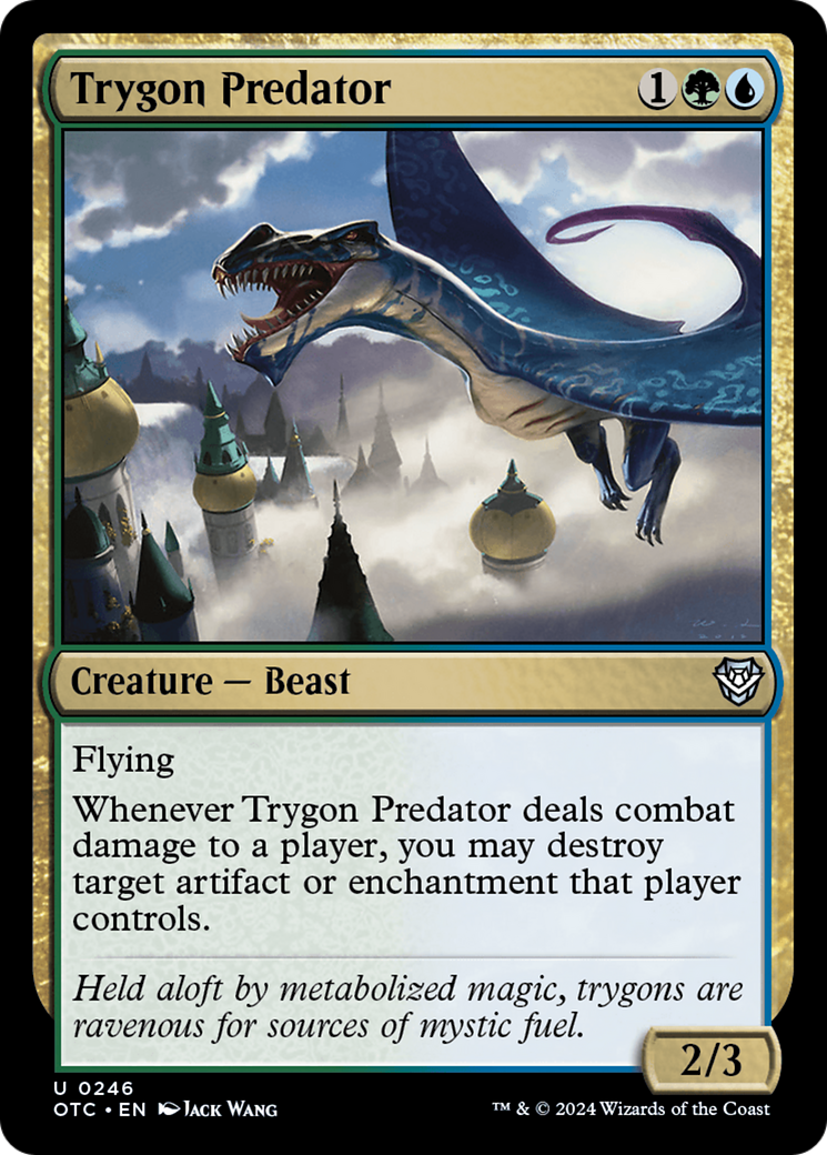 Trygon Predator (OTC-246) [Outlaws of Thunder Junction Commander] MTG Single Wizards of the Coast