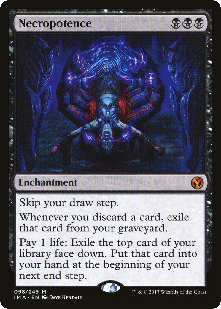 Necropotence (IMA-098) [Iconic Masters] MTG Single Wizards of the Coast