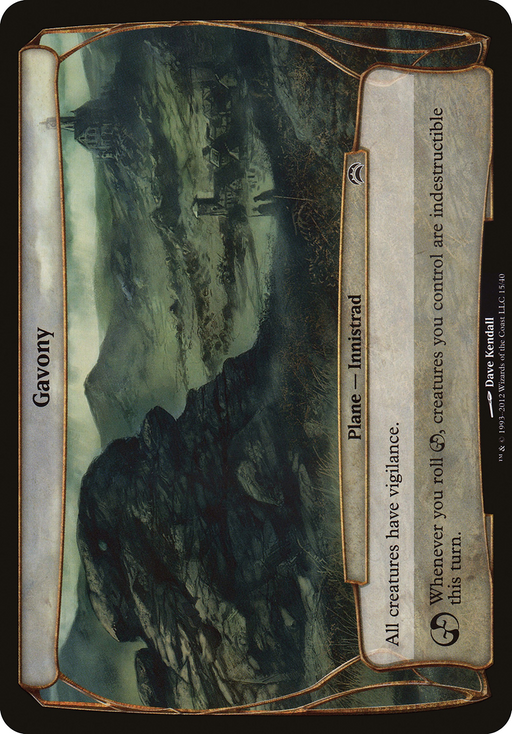 Gavony (Planechase 2012) (OVER-015) [Oversized] Planechase 2012 Planes Foil MTG Single Wizards of the Coast