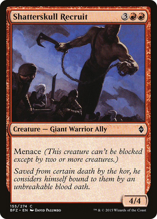 Shatterskull Recruit (BFZ-155) [Battle for Zendikar] MTG Single Wizards of the Coast