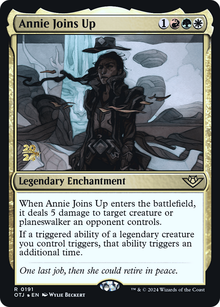 Annie Joins Up (PRE-191) [Outlaws of Thunder Junction Promos] Foil MTG Single Wizards of the Coast
