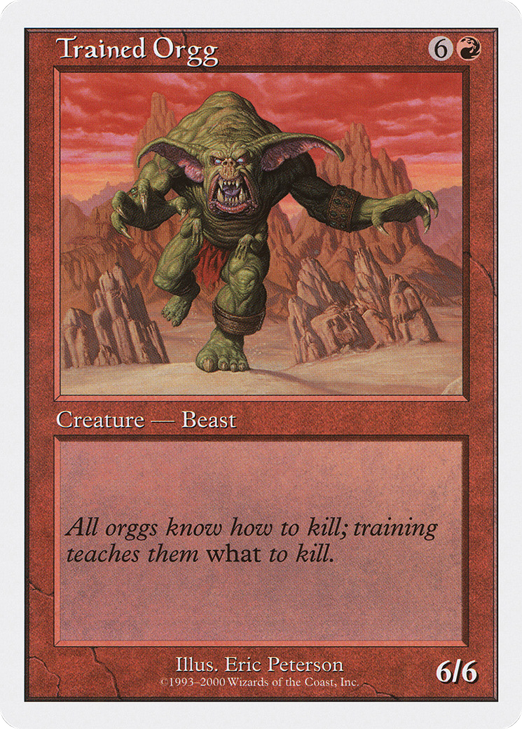 Trained Orgg (S00-037) [Misc] Starter 2000 MTG Single Wizards of the Coast