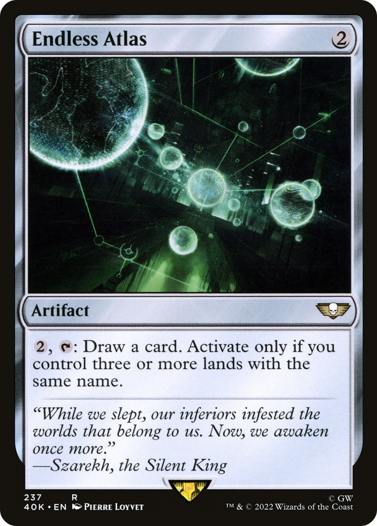 Endless Atlas (40K-237) [Warhammer 40,000 Commander] MTG Single Wizards of the Coast