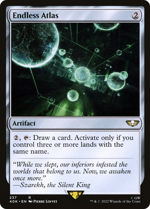 Endless Atlas (40K-237) [Warhammer 40,000 Commander] MTG Single Wizards of the Coast