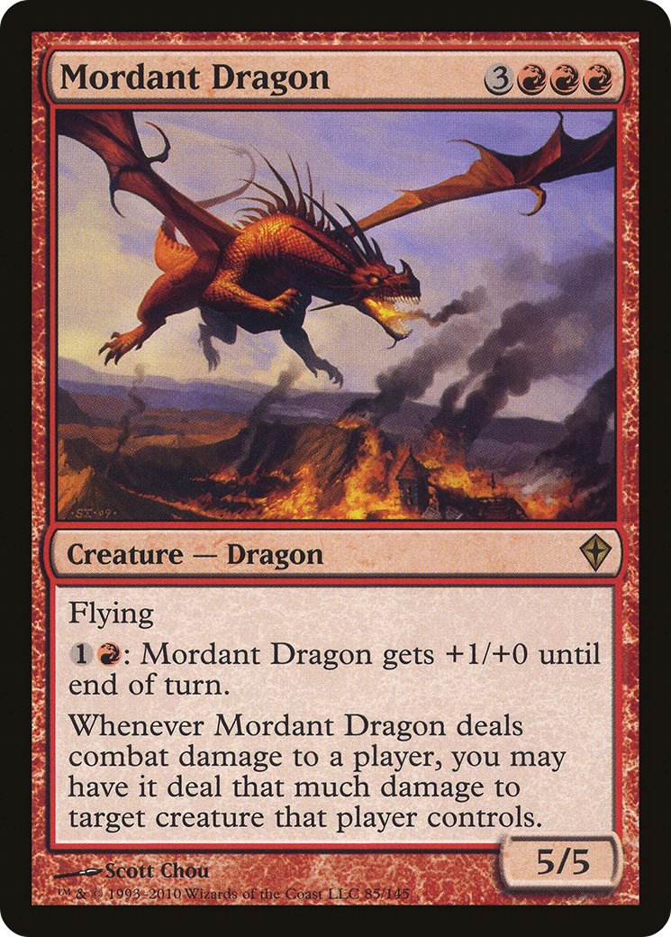Mordant Dragon (WWK-085) [Worldwake] MTG Single Wizards of the Coast