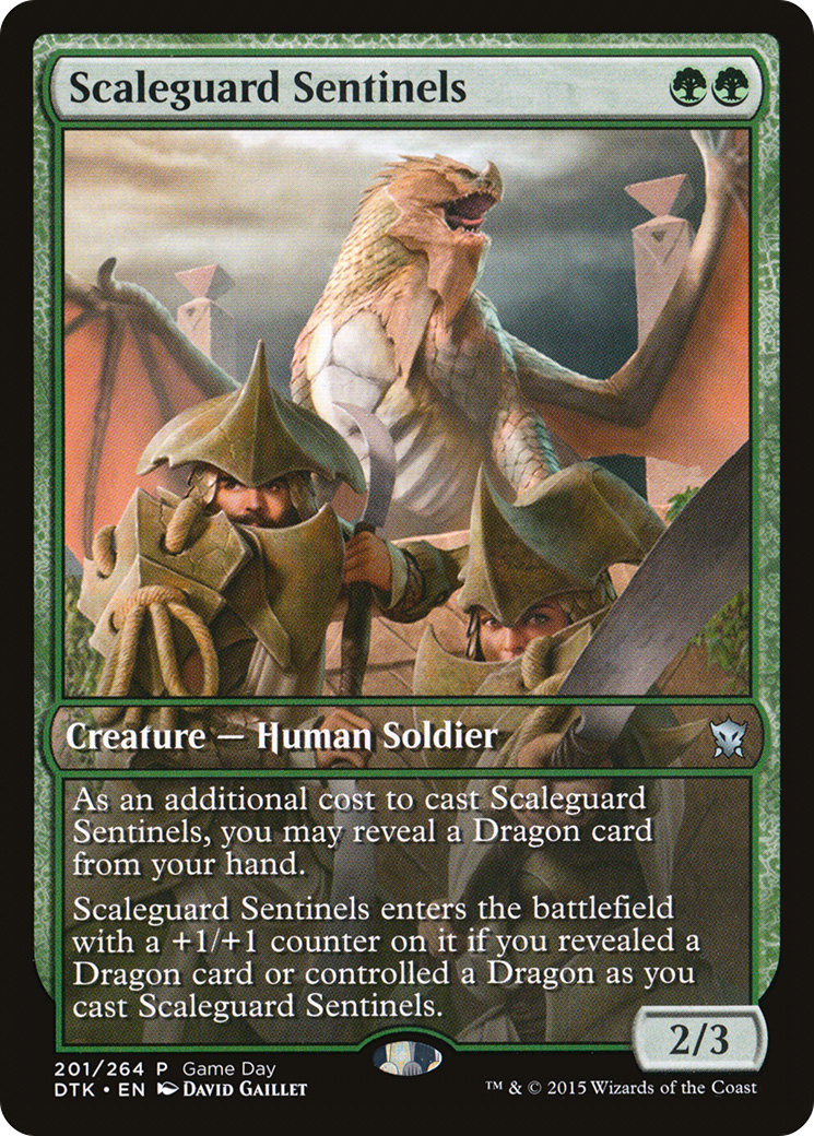 Scaleguard Sentinels (GAME-201) [Dragons of Tarkir Promos] MTG Single Wizards of the Coast