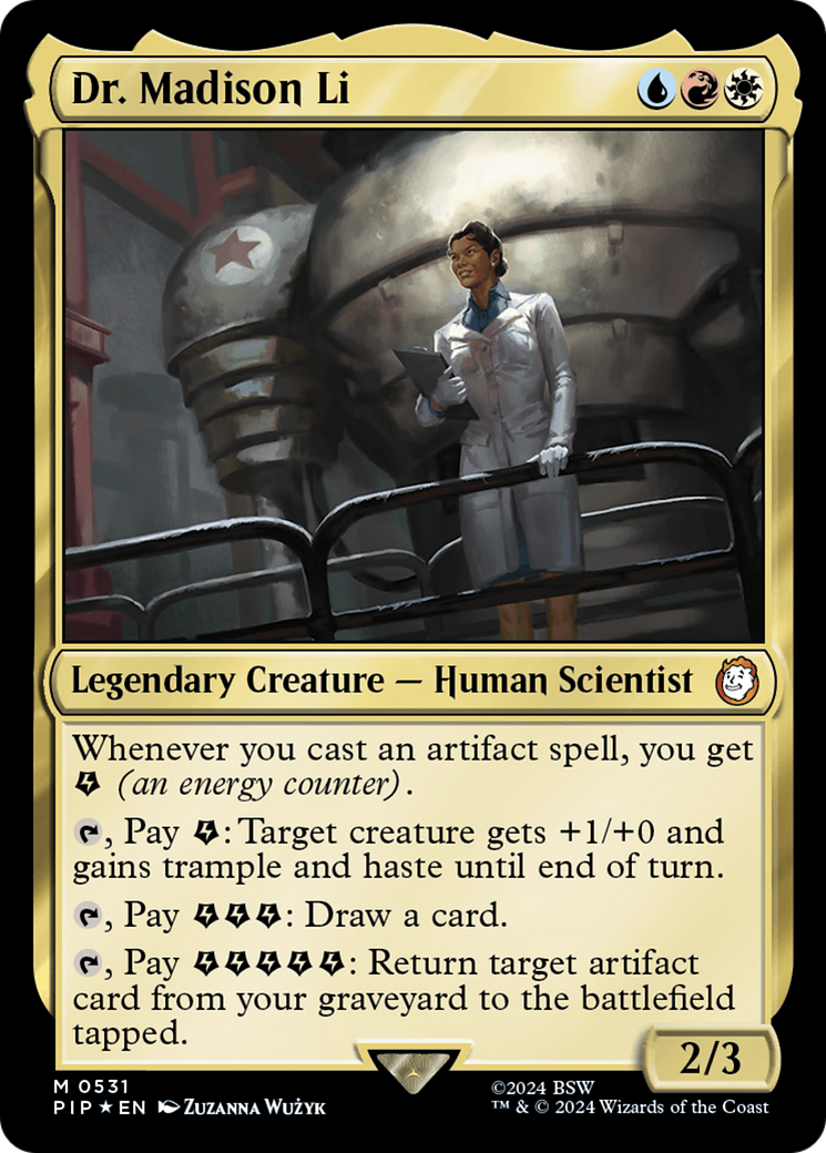Dr. Madison Li (Surge Foil) (PIP-531) [Fallout] Foil MTG Single Wizards of the Coast
