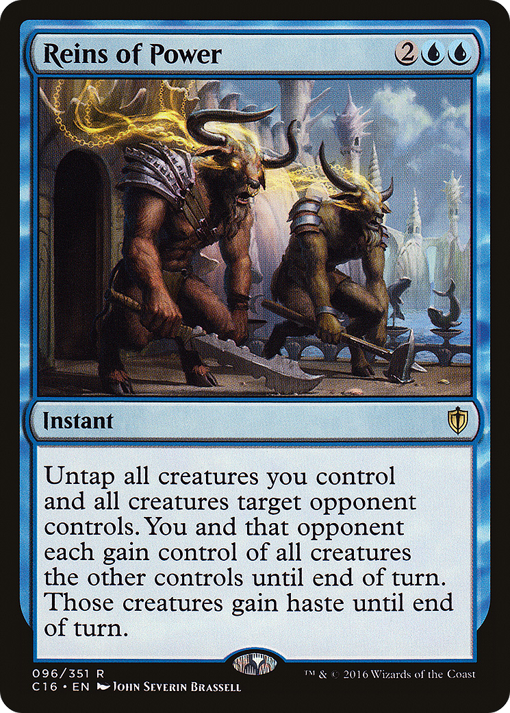 Reins of Power (C16-096) [Commander 2016] MTG Single Wizards of the Coast
