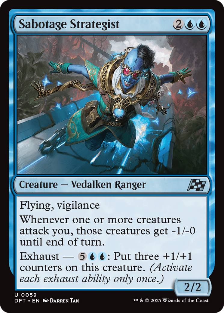 Sabotage Strategist (DFT-059) [Aetherdrift] Foil MTG Single Wizards of the Coast