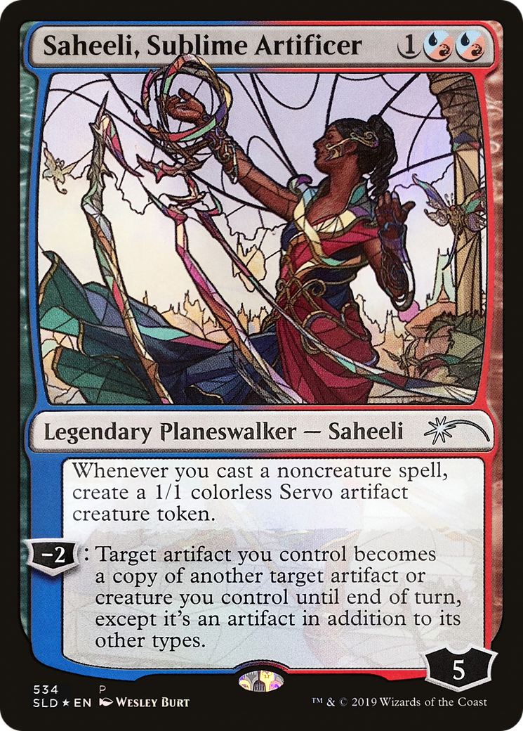 Saheeli, Sublime Artificer (SLD-534) [Secret Lair] Drop Foil MTG Single Wizards of the Coast