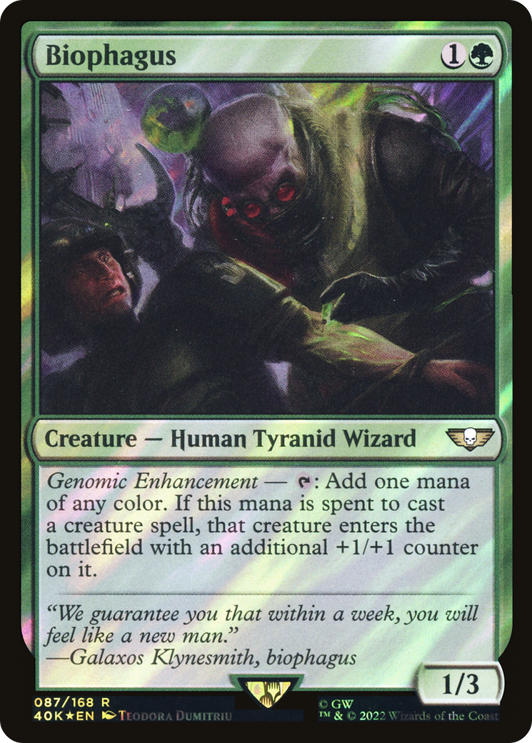Biophagus (Surge Foil) (40K-087) [Warhammer 40,000 Commander] Foil MTG Single Wizards of the Coast