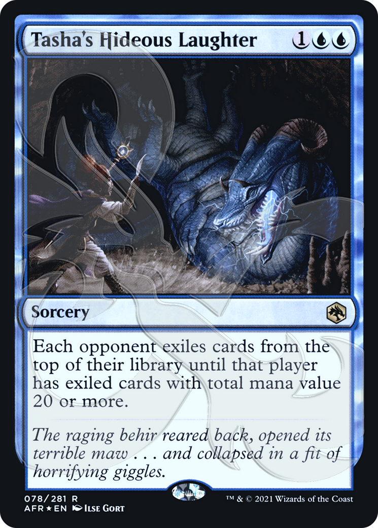 Tasha's Hideous Laughter (AFR&-078) [Adventures in the Forgotten Realms Promos] Foil MTG Single Wizards of the Coast