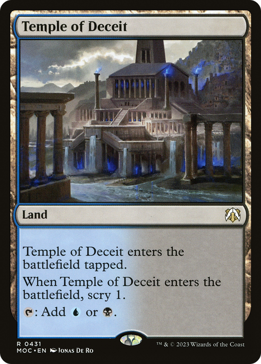 Temple of Deceit (MOC-431) [March of the Machine Commander] MTG Single Wizards of the Coast