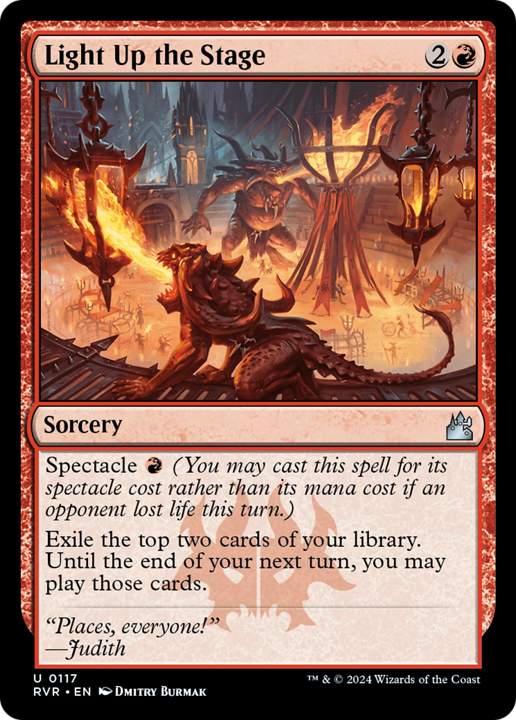 Light Up the Stage (RVR-117) [Ravnica Remastered] MTG Single Wizards of the Coast
