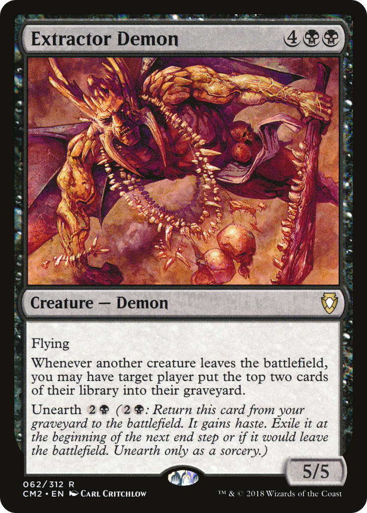 Extractor Demon (CM2-062) [Commander Anthology Volume II] MTG Single Wizards of the Coast