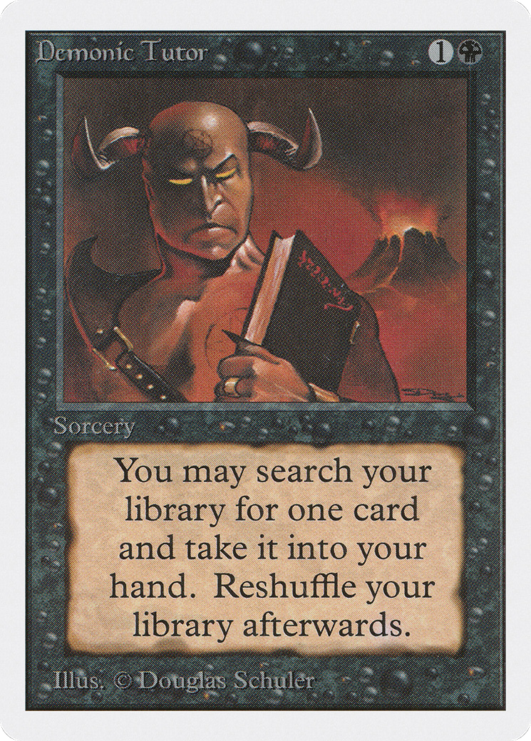 Demonic Tutor (2ED-) [Oldschool] Unlimited Edition MTG Single Wizards of the Coast