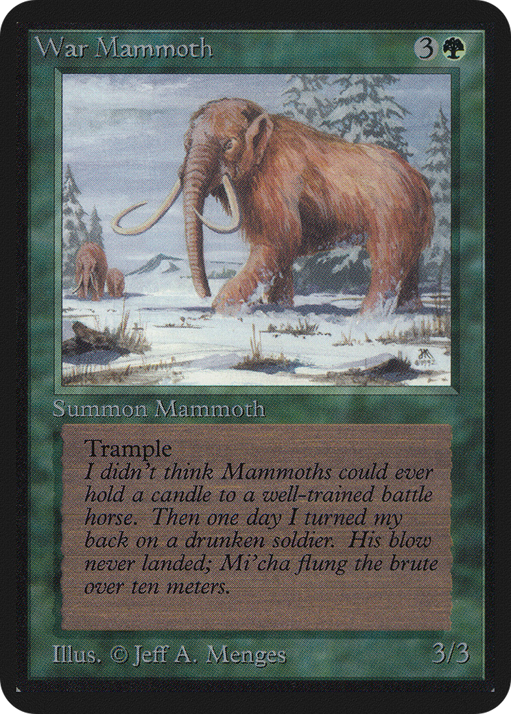 War Mammoth (LEA-) [Oldschool] Limited Edition Alpha MTG Single Wizards of the Coast