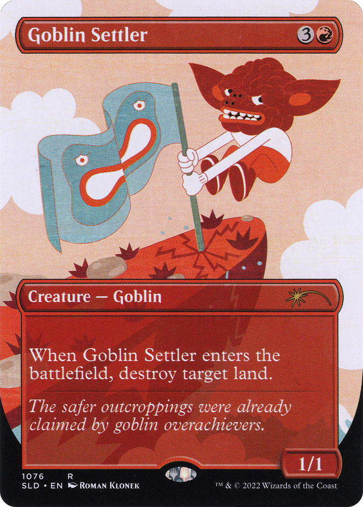 Goblin Settler (SLD-1076) [Secret Lair] Drop (Borderless) MTG Single Wizards of the Coast