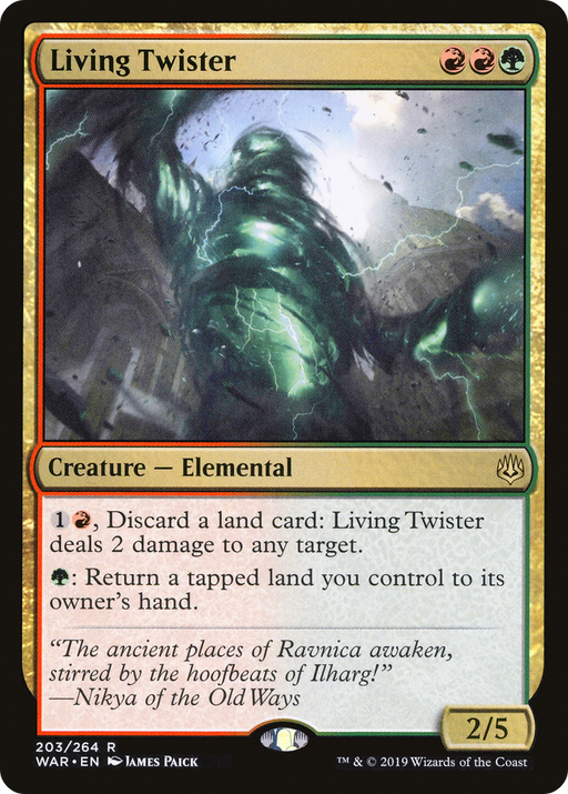 Living Twister (WAR-203) [War of the Spark] Foil MTG Single Wizards of the Coast