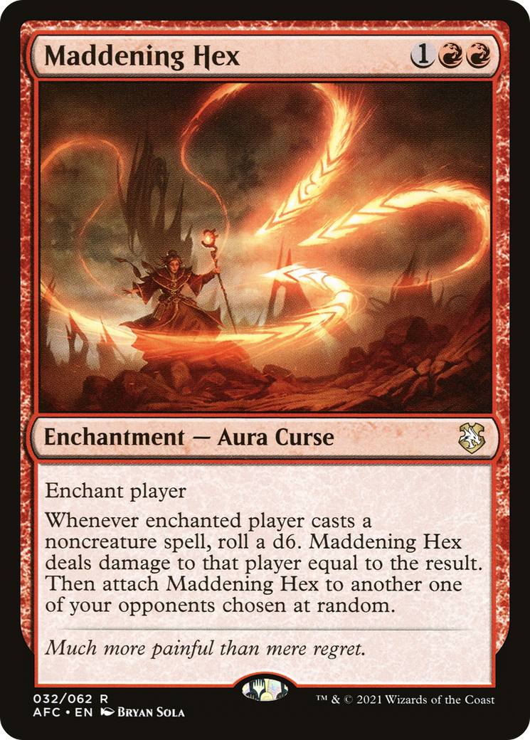 Maddening Hex (AFC-032) [Forgotten Realms Commander] MTG Single Wizards of the Coast